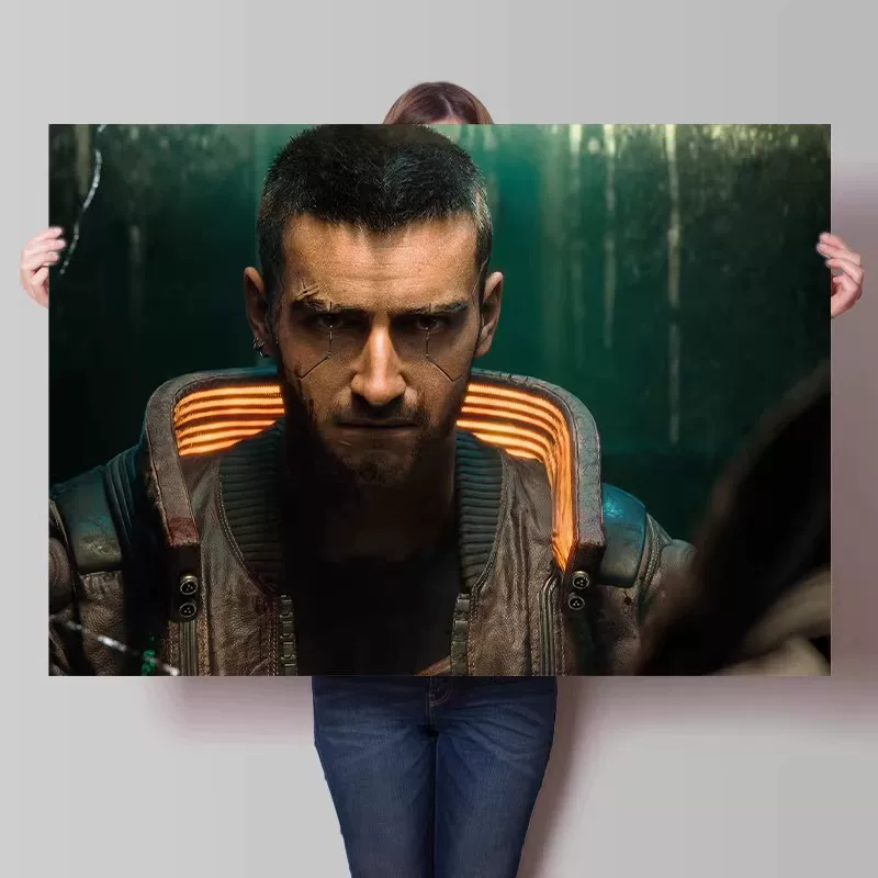 Big waterproof self-adhesive poster on wall for bedroom, punk style