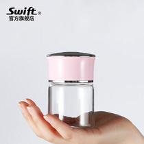 SWIFT small glass cute mini heat-resistant teacup birds nest sub-bottle sealed jar portable household storage jar