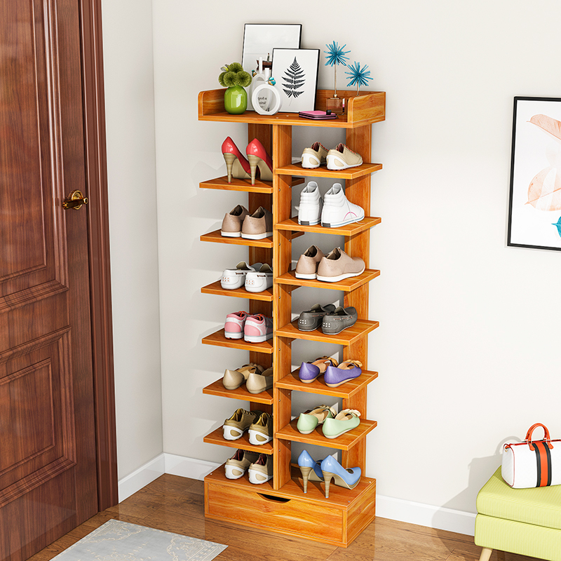 Simple entry shoe rack home door multi-layer dustproof door after entry economical storage shoe cabinet rack