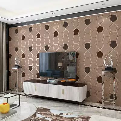 TV background wall paper Modern minimalist living room TV wall paper Nordic style wall cloth decoration 3d film and television wall