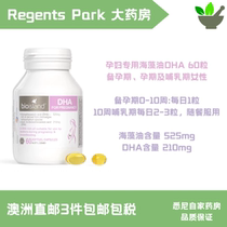 Direct mail from Australia) BioIsland seaweed oil DHA for pregnant women 60 capsules during pregnancy and pregnancy preparation