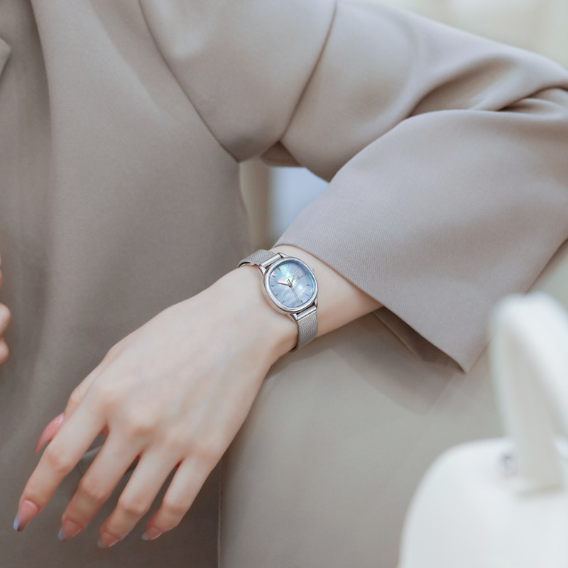 Watch women's student ins simple temperament waterproof brand light luxury niche square high-end ladies watch