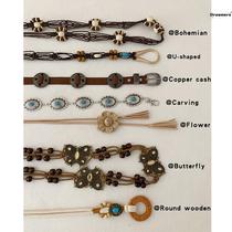 Bohemian retro braided ethnic style waist rope accessories belt womens decorative skirt high-end waist manufacturer