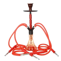 Красный, 4 трубки с подсветкой, полный комплект.