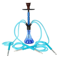 Синий, 4 трубки с подсветкой, полный комплект.