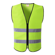 10 pièces été respirant maille gilet réfléchissant chantier de construction vêtements réfléchissants travailleurs de lassainissement gilet de circulation personnalisation