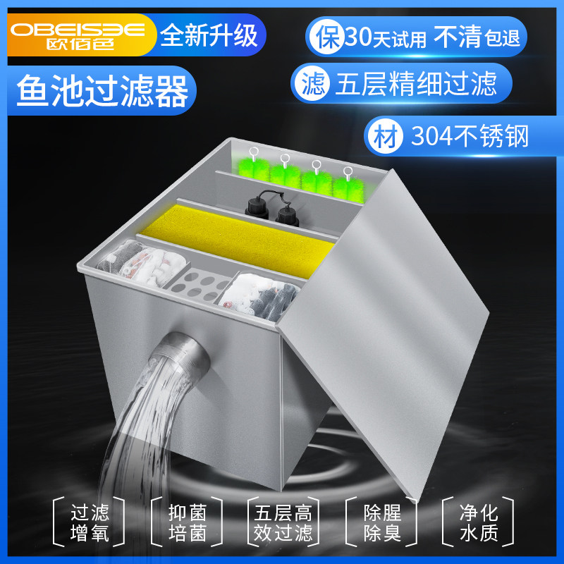 Oise Fish Pool Filter Pool Cycle Filtration System Fish Pond Purification Filtration Equipment Brocade Carp Pool Filter Box