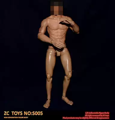 zctoys s005 1 6 half-encapsulated muscle body suitable for Asian Bruce Lee narrow shoulder body spot