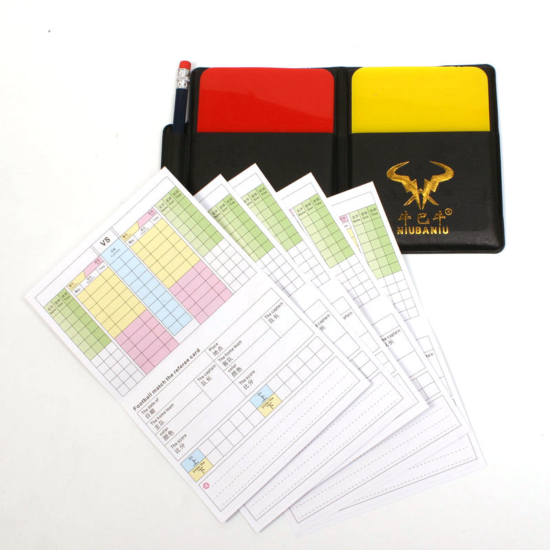 Professional Football Match Referee Tour Banner Picks Side Instrumental Red yellow card Referees Whistle Guard Gear Whistle for the Whistle Side Cut