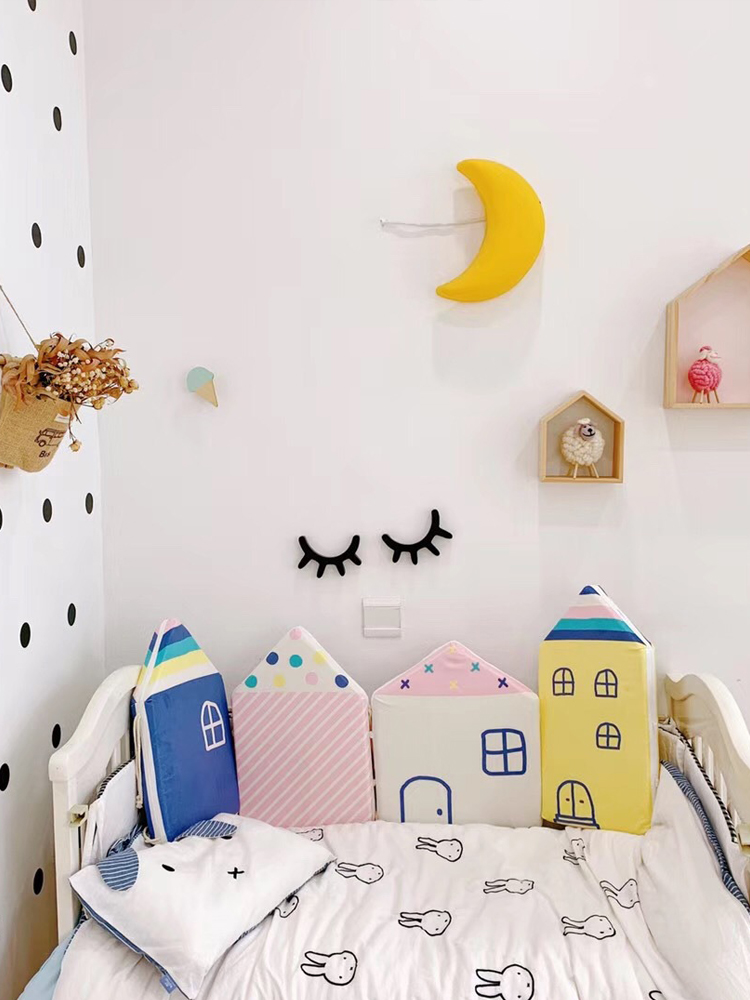House Baby bed guard pad Baby bed guard Anti-collision fence Children's bed guard Cotton bed guard Fall-proof