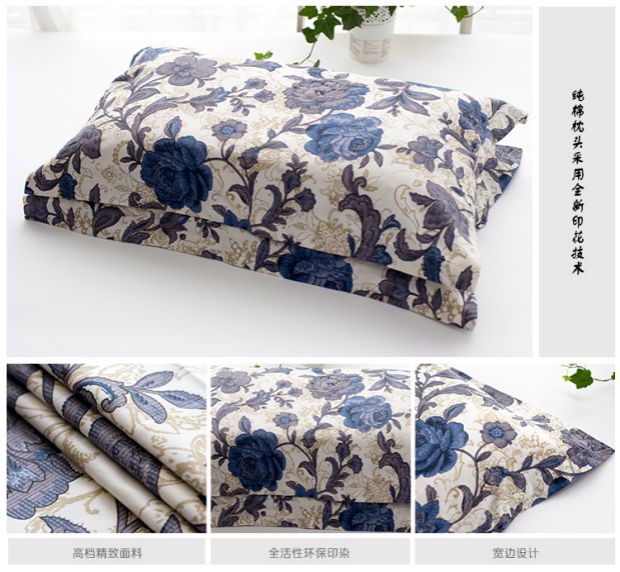 Vỏ gối bằng cotton nguyên chất 100% cotton đơn 100% dành cho học sinh gối cho bà bầu