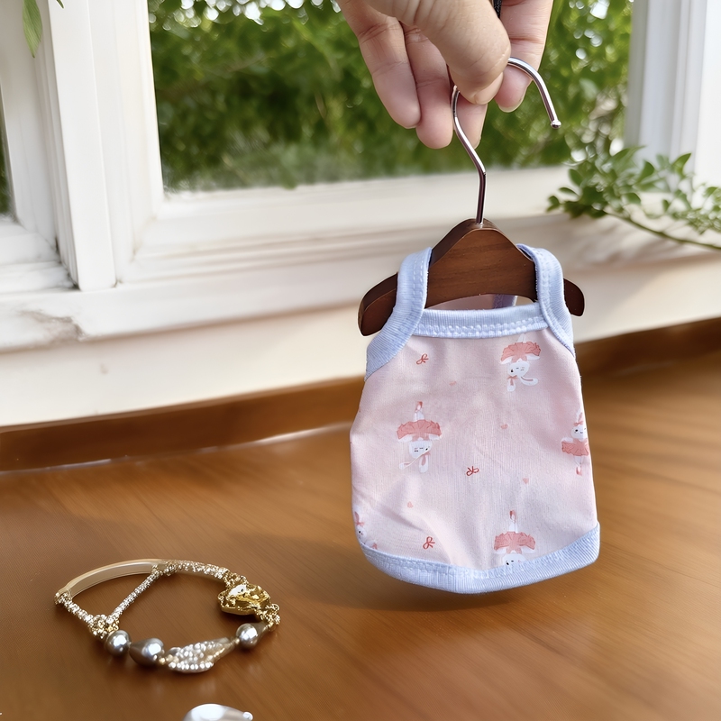 Summer Thin Camisole Clothes for Small Puppies Like Bichon Frise, Pomeranian, Teddy, and Schnauzer