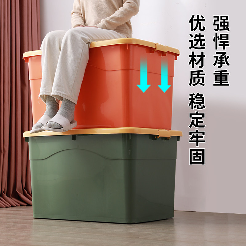 Transparent containing box plastic box Home case Lehigh toy finishing containing basket clothes storage box Special number