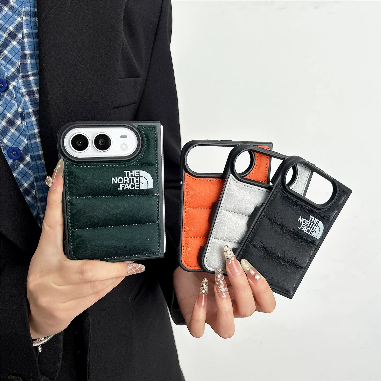 The North Face Logo Quilt iPhone Case