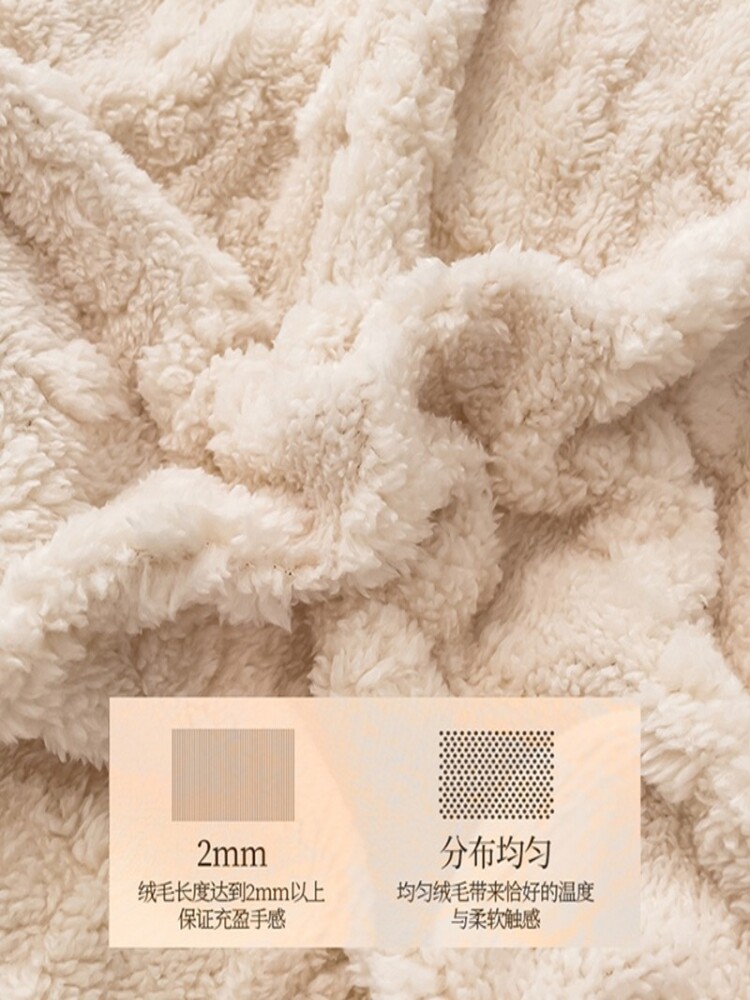 WINTER THICKENED MILK VELVET TAFFETA FOUR-PIECE SET FITTED SHEET DOUBLE-SIDED VELVET CORAL VELVET COVER BED SHEETS THREE-PIECE SET OF SIX