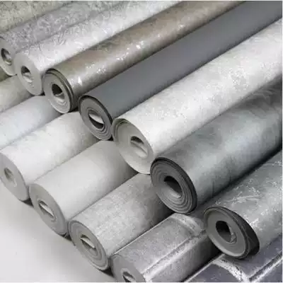 Gray retro old mottled industrial style clothing store wallpaper dining room office women's clothing store hotel wall