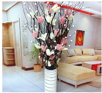 Fake flower fake flower decoration decoration rose anti-real flower Home living room floor-to-ceiling high home decoration silk 
