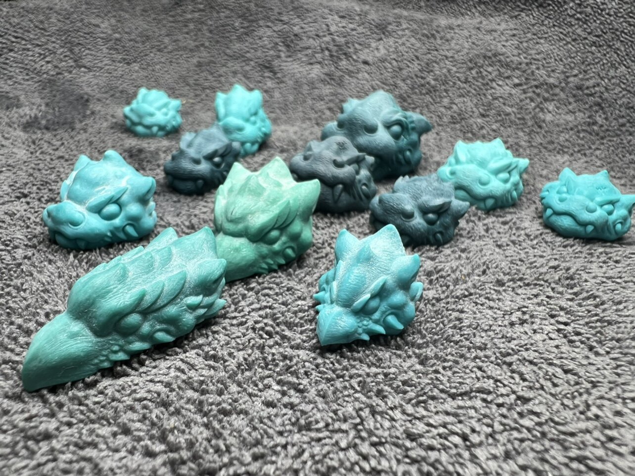 Pinxuange Turquoise Hubei Raw Mine, Shanhaijing, Dragon and Beast Master Craftsmanship