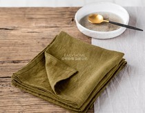 Popularity Fever Sells French Imports Raw Material Pure Linen Napkins Mouth Cup Cloth Direct recommendation