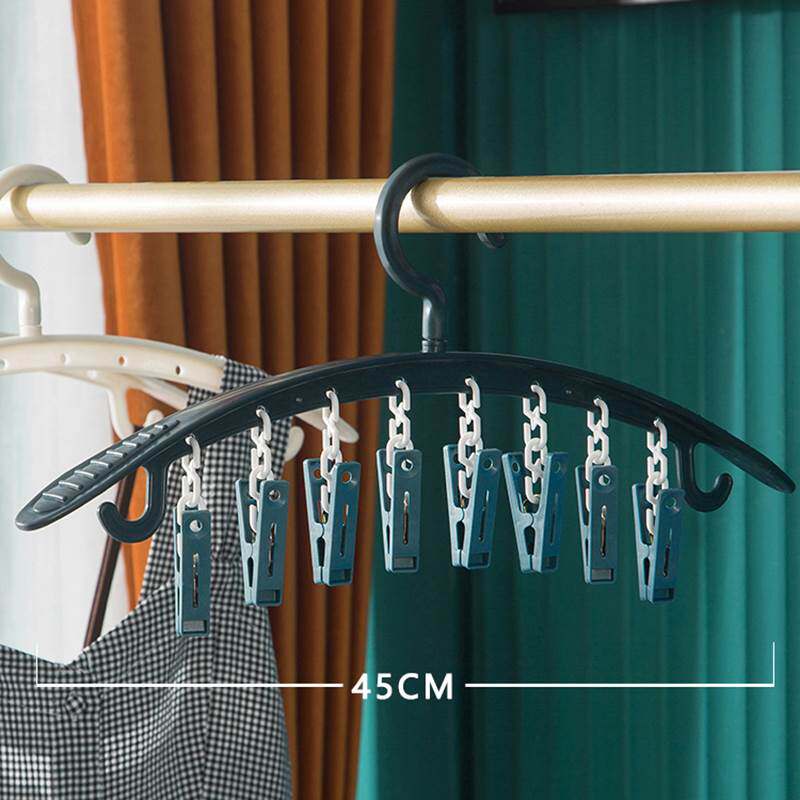 Sock drying artifact drying clothes hanger home balcony multi-functional storage seamless belt clip student dormitory non-slip