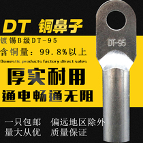 Tinned copper nose copper terminal block DT-95 oil plugging copper connector wire lug factory standard wiring nose good quality