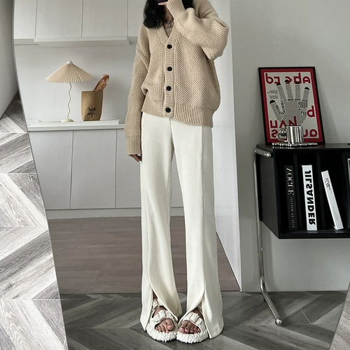 Брендовые приталенные штаны, высокая талия