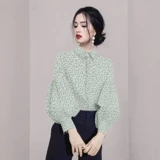 Модная летняя дизайнерская рубашка, 2025 года, изысканный стиль, свободный крой, цветочный принт