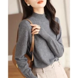 Элитный модный цветной шерстяной трикотажный свитер, 2024 года, осенний, увеличенная толщина