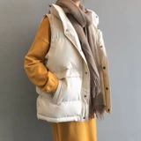 Брендовый жилет с пухом, майка топ, свободный крой