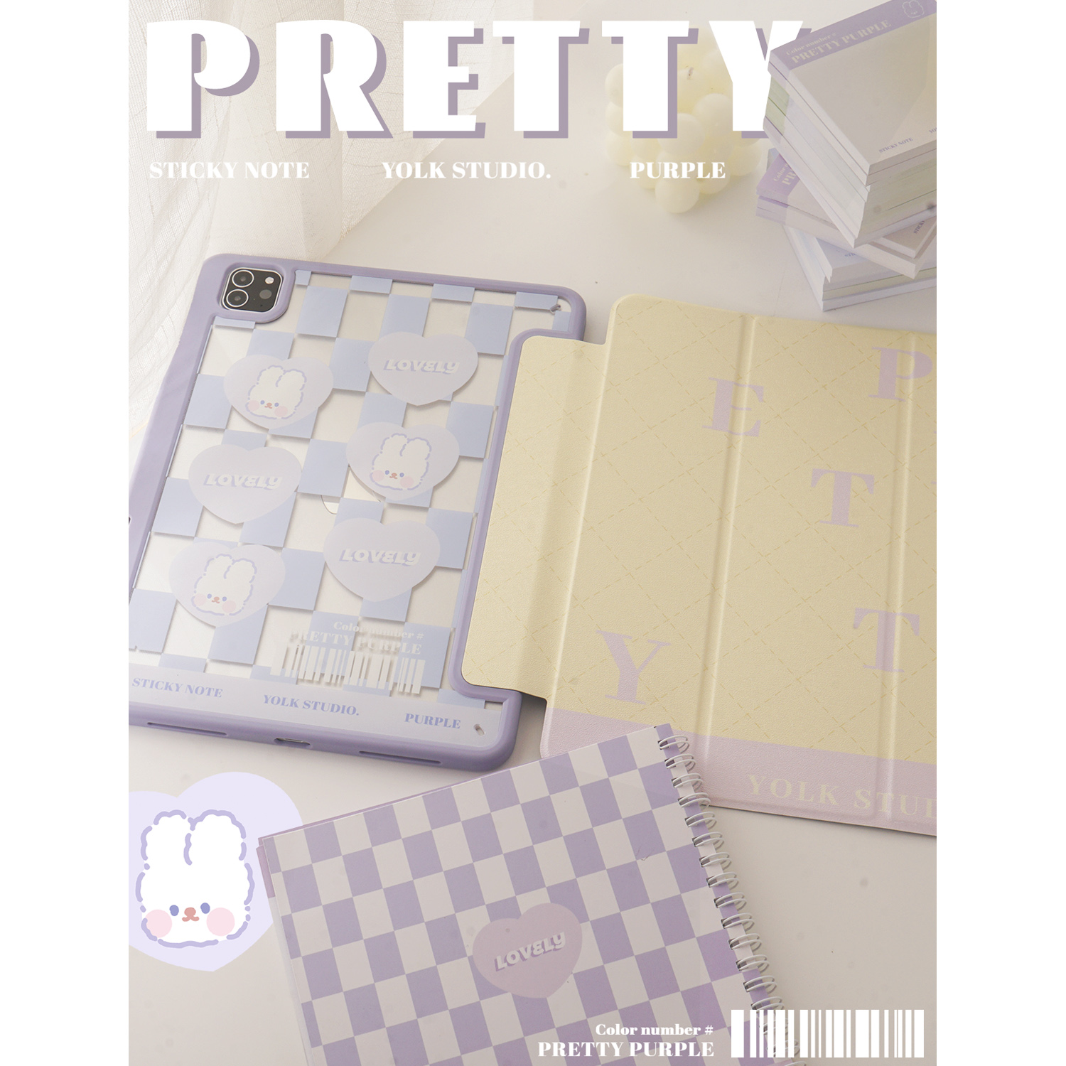 Egg yolk with nourishment gentle purple applicable ipad pro protective sheath 11 inch 10 2 inch three-fold flat shell air4