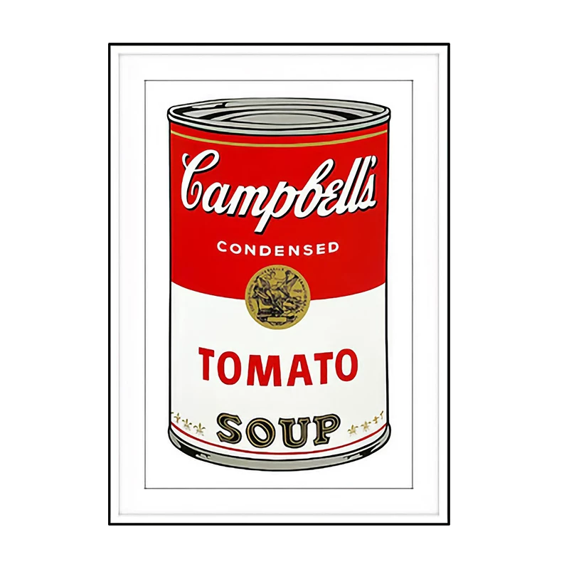 Картина в стиле Энди Уорхолла: банка супа Campbell, трендовая печать, развешанная картина для гостиной, декоративное искусство