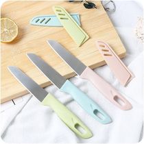Stainless steel fruit knife Household melon and fruit peeler Fruit spoon Portable scraper multifunctional melon cutting knife
