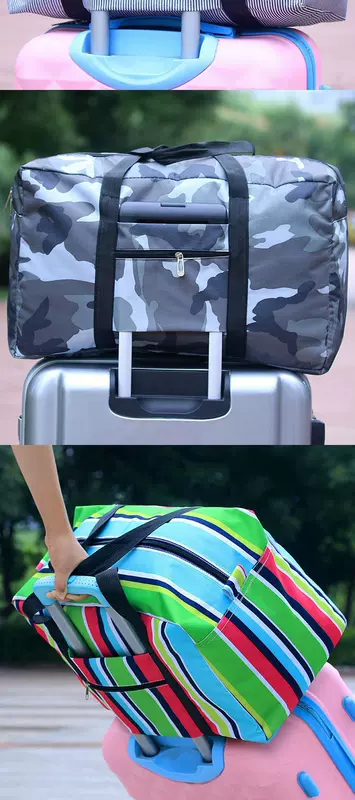 Duffel bag dày không thấm nước túi du lịch nam và nữ túi xách quần áo chăn bông lưu trữ túi di chuyển đóng gói và sắp xếp túi - Túi du lịch