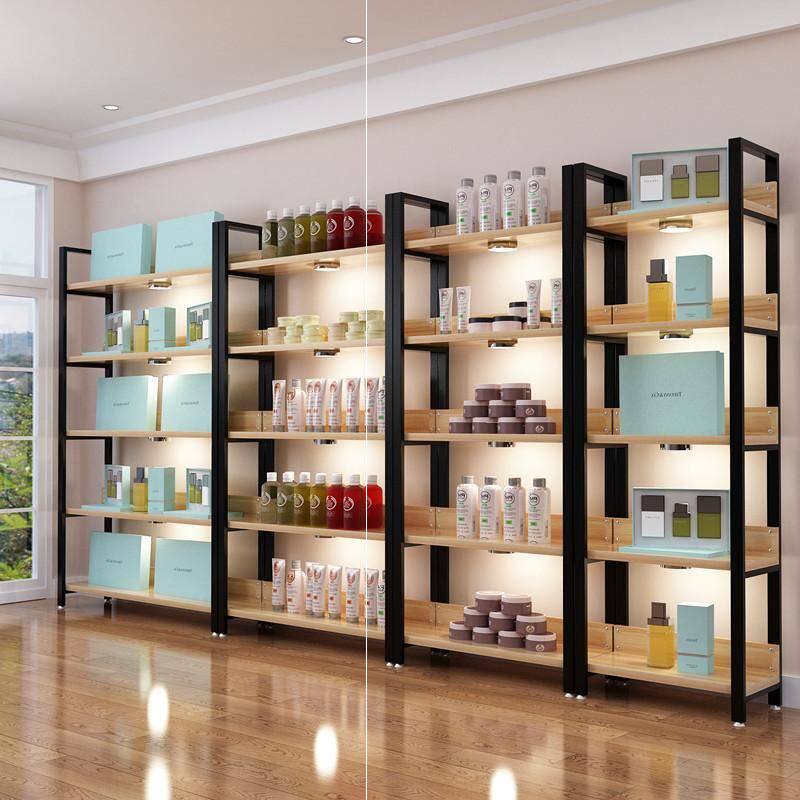 New Boutique Shelf Container Show Shelf Cosmetics Products Display Rack Shoe Rack Bag of display cabinet shelving
