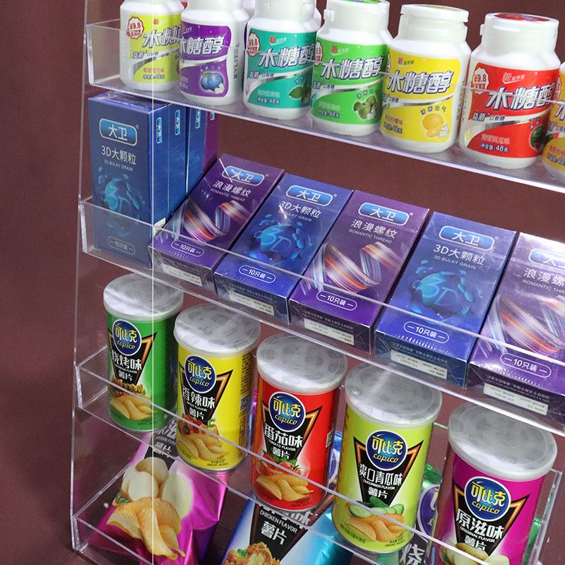 New Supermarket Convenience Store Front Desk Placed Small Cabinet Table Betel Nut Show Rack Snack drinks Potato Chips Shelf gum