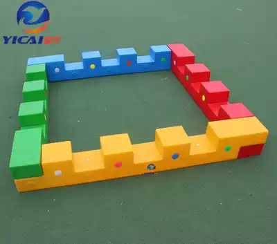 Balance Wood single-plank bridge feeling integration training Sports outdoor kindergarten early education development training fancy single-plank bridge ball pool