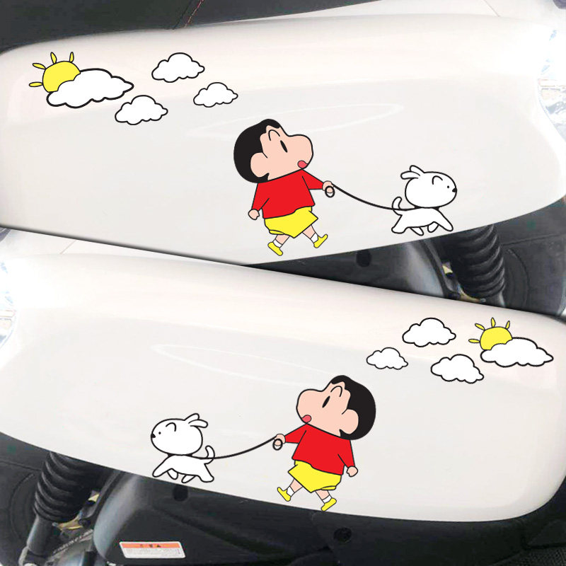 Car stickers Scratch occlusion cover electric car bottle cartoon modification cute creative personality body decoration decals