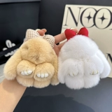 Милый брендовый кролик с бантиком, брелок, плюшевая кукла, украшение на сумку