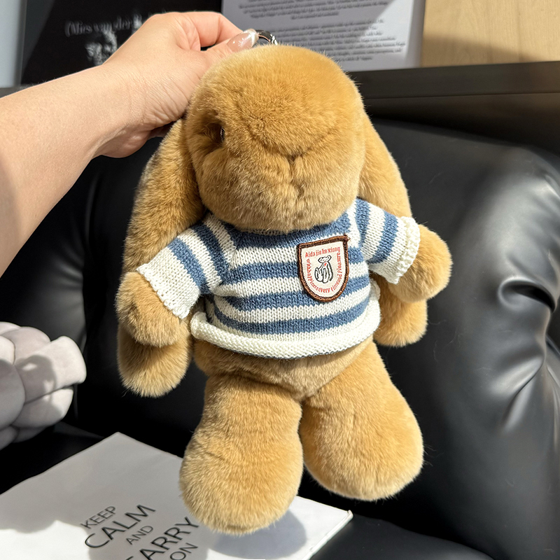 Real Rex Rabbit Fur Cute Little Bunny Bag Pendant School Bag Exquisite Doll Ornament Cartoon Toy Car Keychain Real Rex Rabbit Fur Cute Little Bunny Bag Pendant School Bag Exquisite Doll Ornament Cartoon Toy Car Keychain