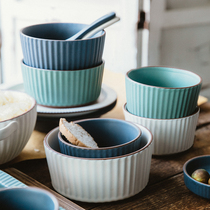 Bowl Dorm Room With Student Ceramic Microwave Oven Apply Large Capacity Rice Bowl Single Home Not Hot hand soup bowl Blister Noodle Bowl