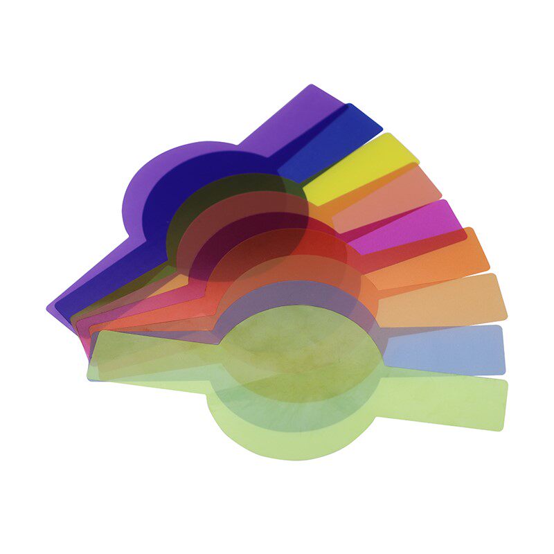 Shenniu V1 flash color filter 20 color round lamp head universal SLR camera top hot shoe light accessory accessories