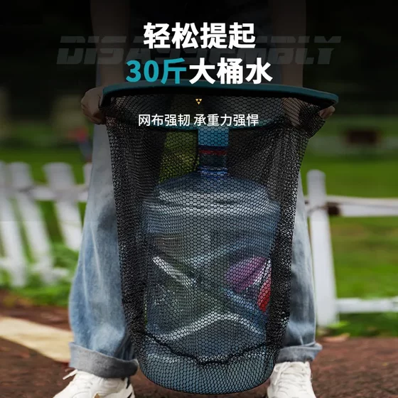 새로운 탄소 티타늄 합금 지퍼 헤드 초등 방지 방지 대형 탄소 낚시 거대 지퍼 그물 낚시 그물 가방