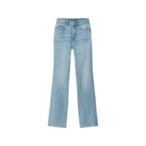 alexanderwang alexanderwang ladies fly high waist stacked jeans trousers