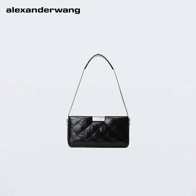[Autumn New Model] Alexanderwang Alexander Wang Official Siren Handbag Women's Bag Black
