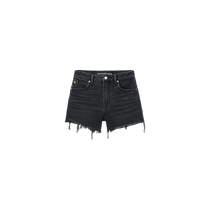 alexanderwang Ms. bite high waist raw edge denim shorts