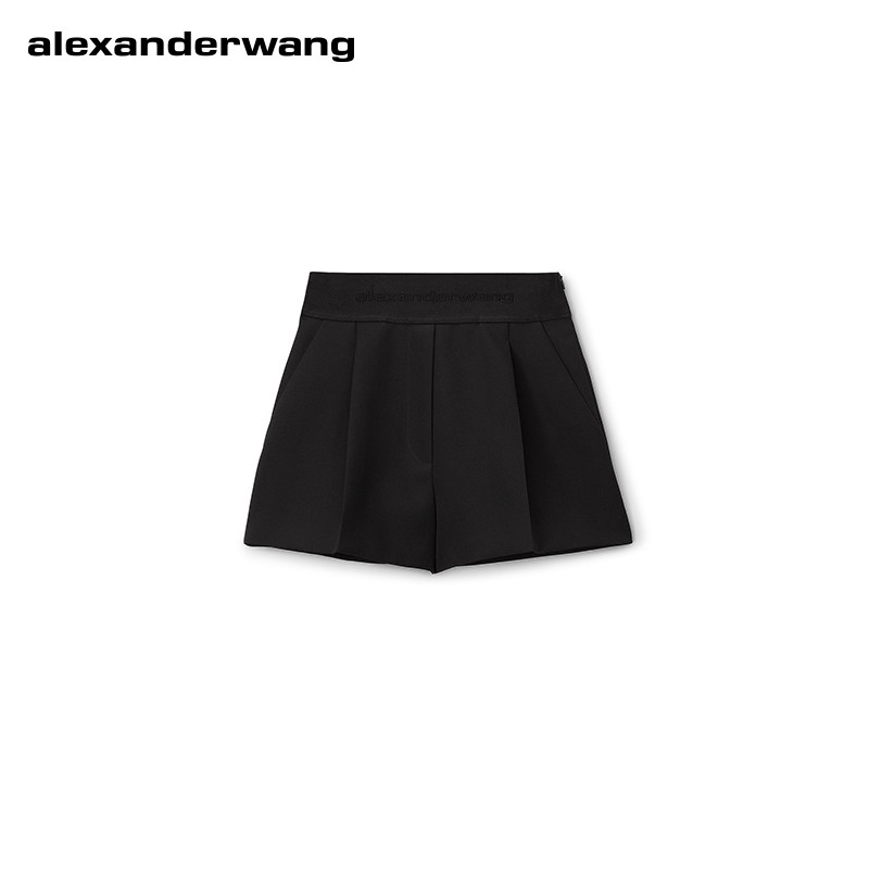 alexanderwang Alexander Wang's female sergeant with high waist pleats, fine shorts-Taobao