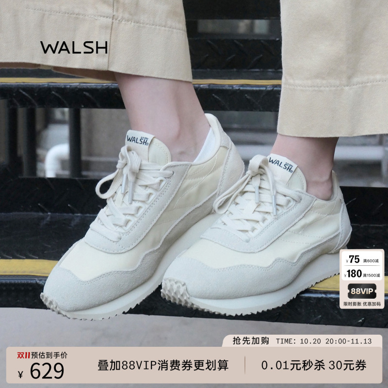 Walsh Ensign Lite Series Cream Shoes Retro Sneakers Casual Sports Shoes Unisex Walsh Ensign Lite Series Cream Shoes Retro Sneakers Casual Sports Shoes Unisex