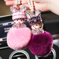 Car pendant Net red goddess Car Rearview mirror pendant car interior decoration creative car hanging diy hand Diamond