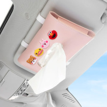 Car tissue box Net red car sun visor hanging drawing box goddess car exquisite car car napkin box