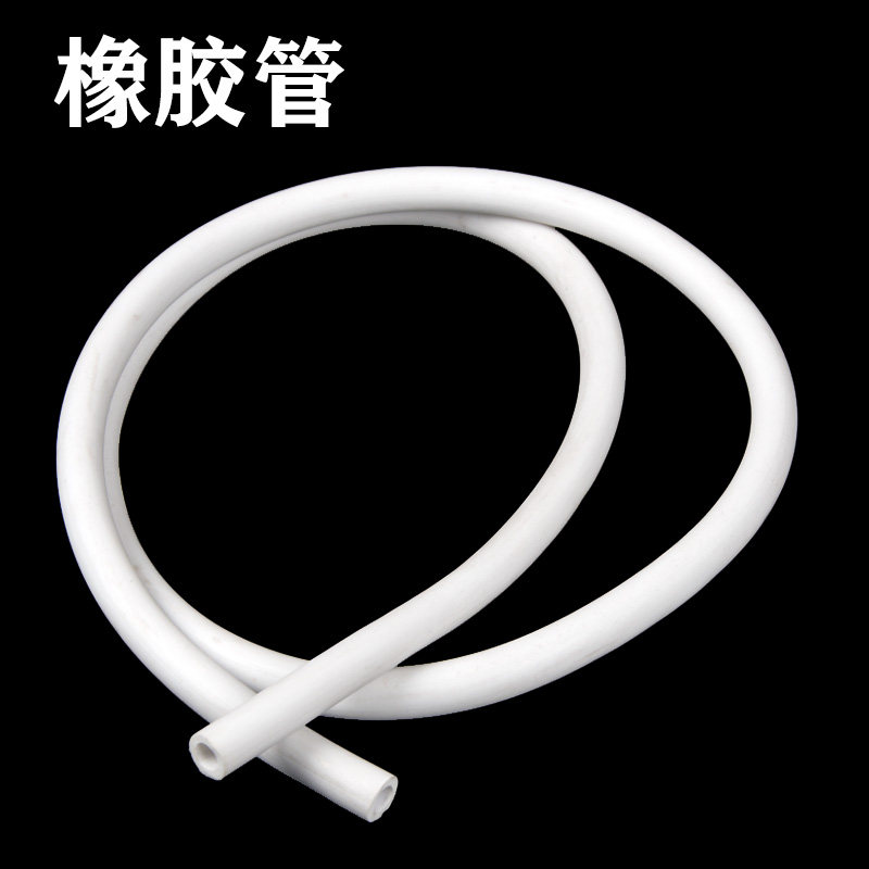 白色橡胶管6*10导管连接管1米3元真空泵用白胶管 教学仪器耗材